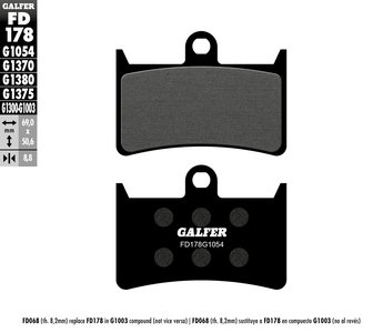 Galfer Front Brake Pads for R1, Warrior, Raider (Blue, Gold, Silver, Billet Spot) *4 Piston Calipers