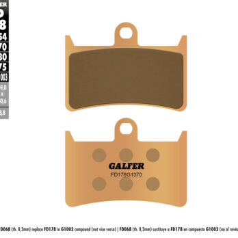 Galfer Front Brake Pads for Sumitomo 6 Piston YZF750R/FZR1000